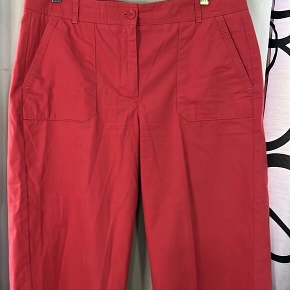 Talbots Heritage Pink Straight Leg Cropped Pants Size 12 - Picture 5 of 10